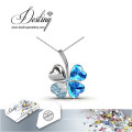 Destin bijoux cristal de Swarovski vente quatre pendentif feuille